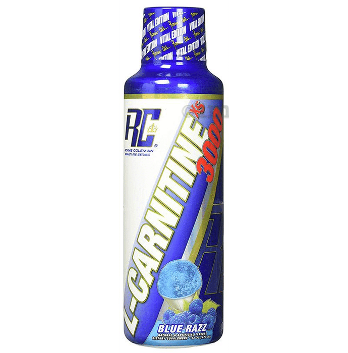 Ronnie Coleman L-Carnitine XS 3000 for Lean Muscle Support Blue Razz