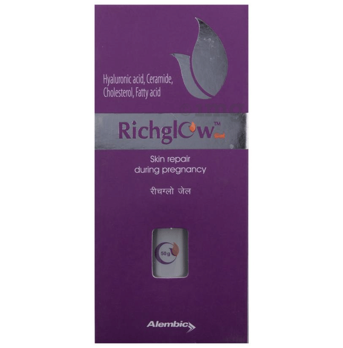 Richglow Gel for Skin Repair During Pregnancy Buy tube of 50.0 gm Gel