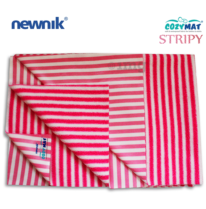 Newnik Cozymat Stripy Soft (Narrow Stripes) (Size: 50cm X 70cm) Small Marshmallow