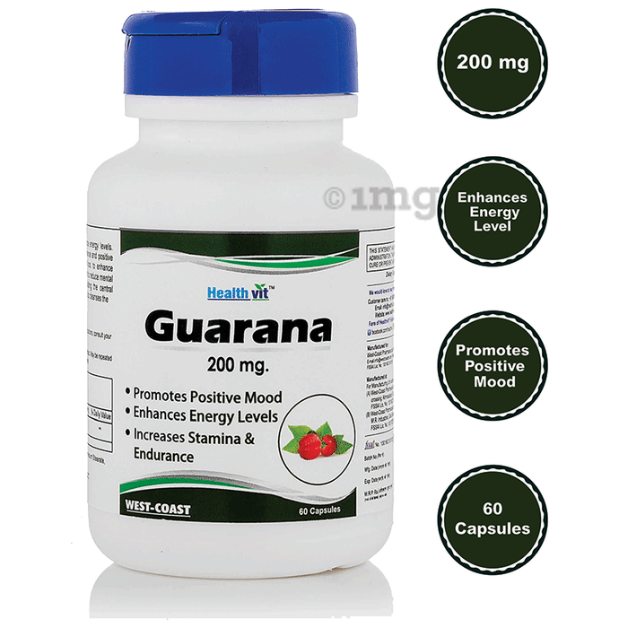 HealthVit Guarana 200mg Capsule