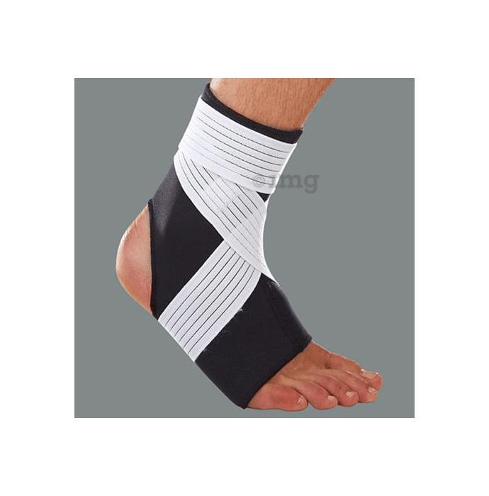 LP 728 Neoprene Ankle Support with Strap Small Black