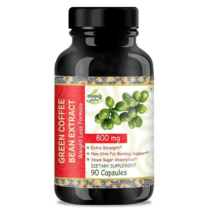 Simply Nutra 100% Natural Green Coffee Bean Extract (50% GCA) Capsule