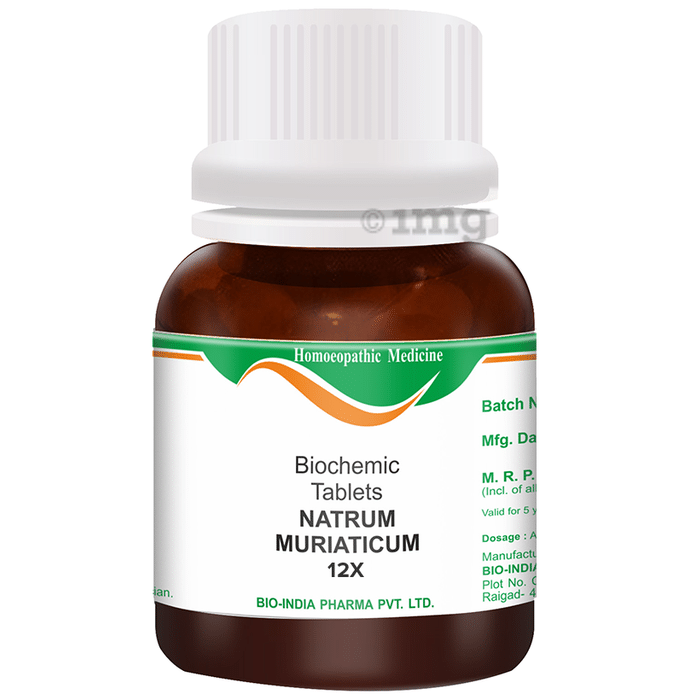 Bio India Natrum Muriaticum Biochemic Tablet 12X