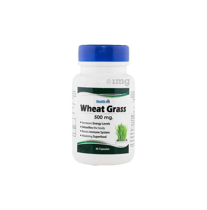 HealthVit Wheat Grass Extract 500mg Capsule