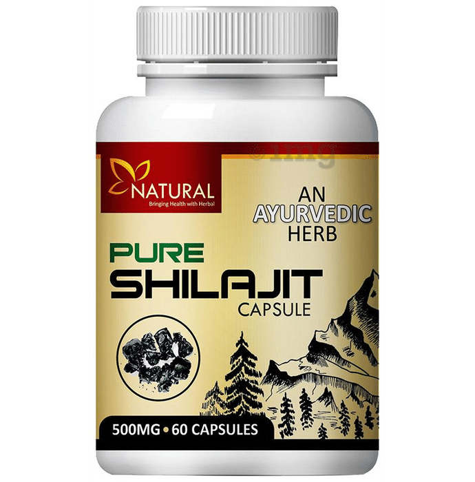 Natural Pure Shilajit 500mg Capsule