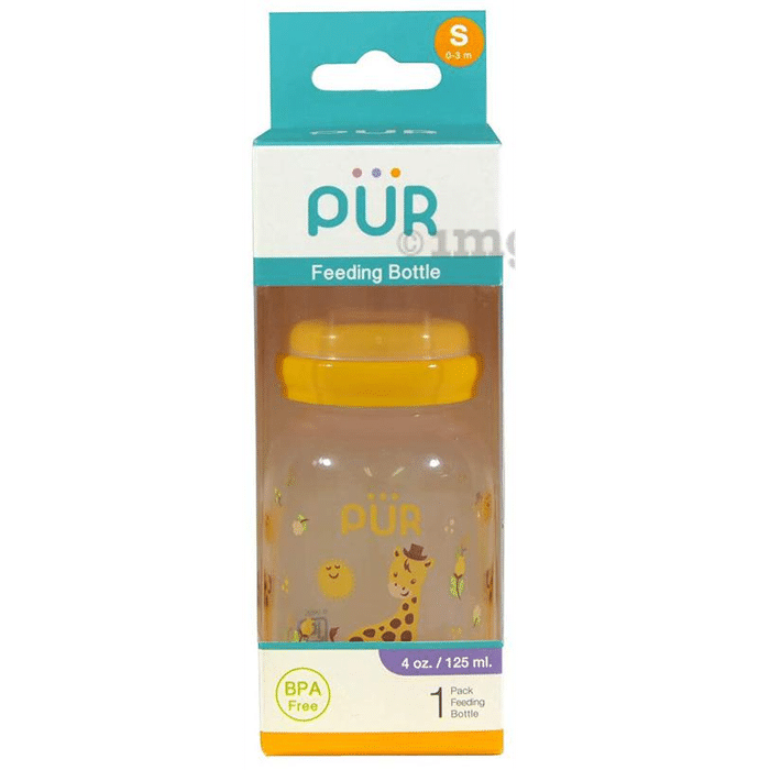 Pur Feeding Bottle for 0 to 3 Months Small Yellow