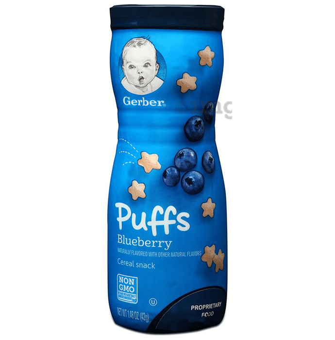 Gerber Puffs Cereal Snacks Blueberry