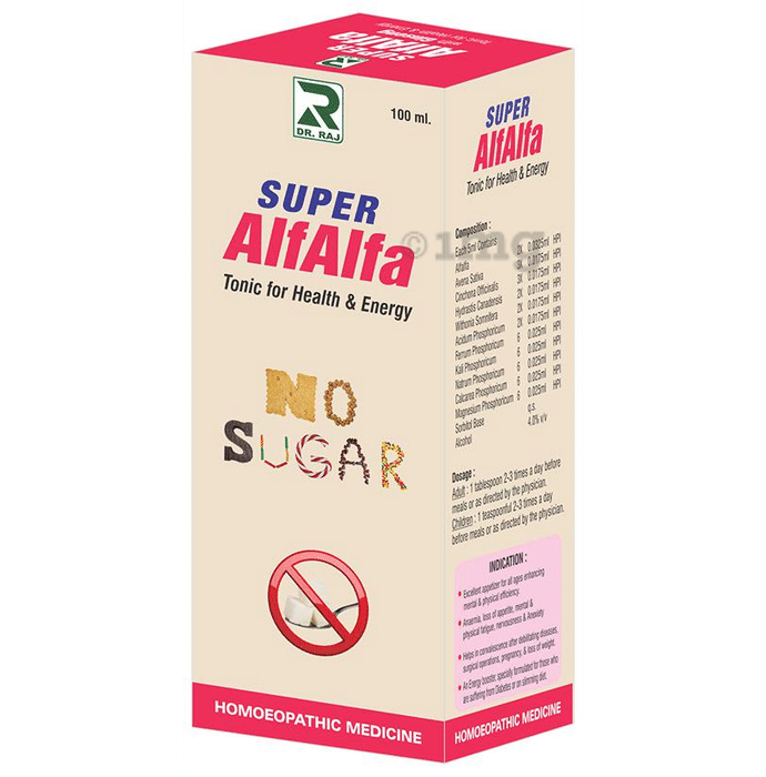 Dr. Raj Super Alfalfa Syrup Sugar Free