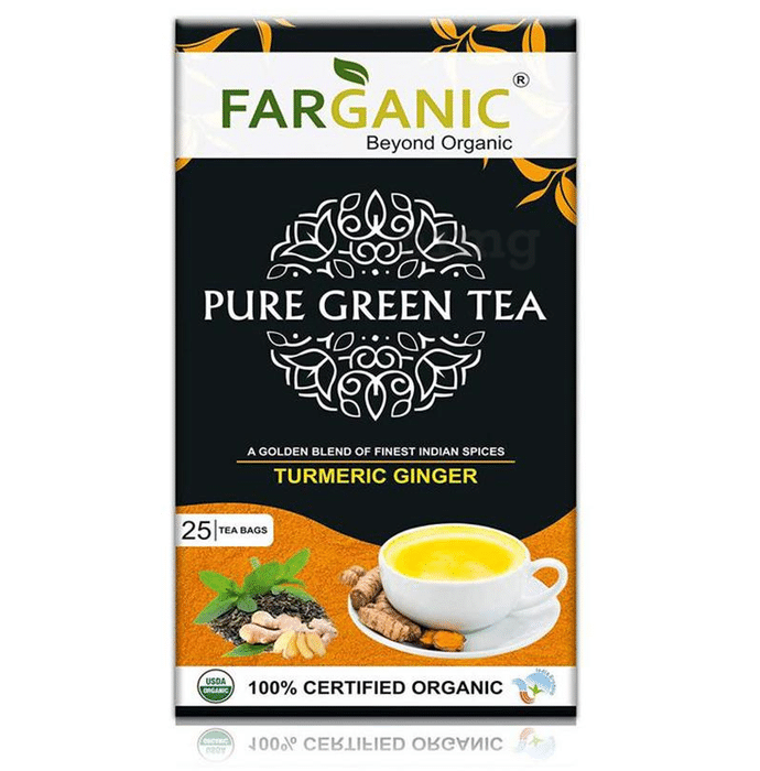 Farganic Pure Green Tea Turmeric Ginger