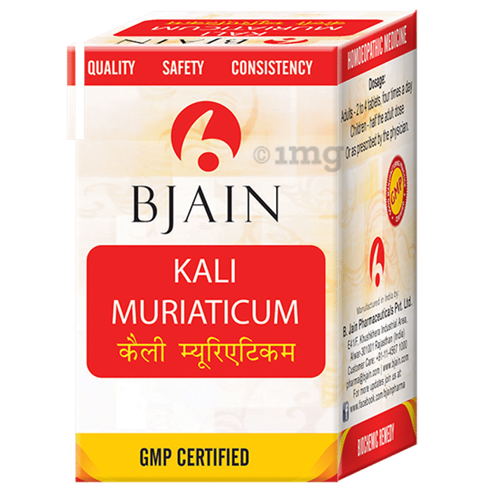 Bjain Kali Muriaticum Biochemic Tablet 12X