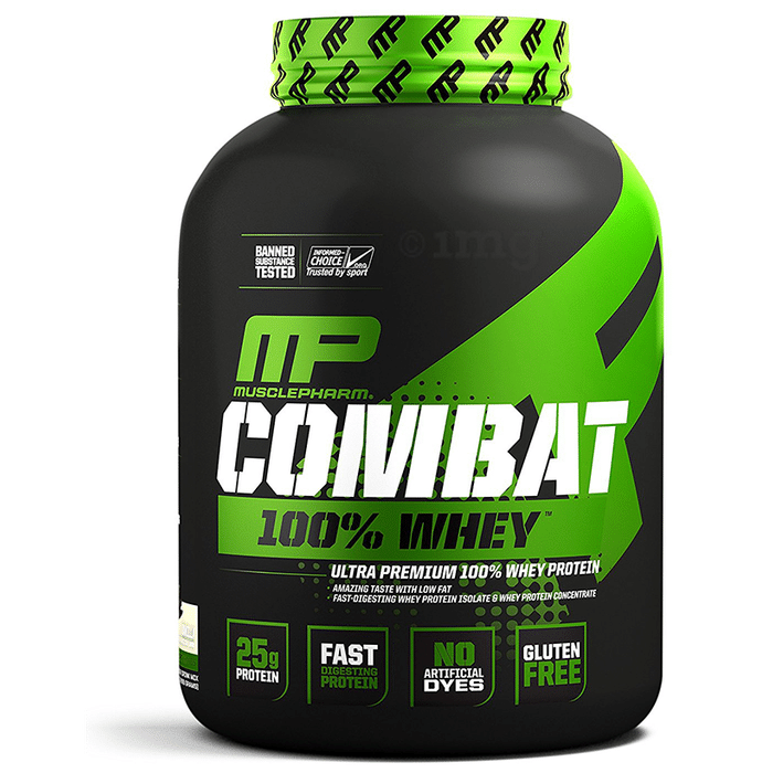 Muscle Pharm Combat 100% Whey Protein Powder Vanilla