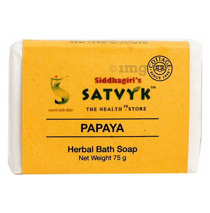 Satvyk Herbal Bath Soap Papaya