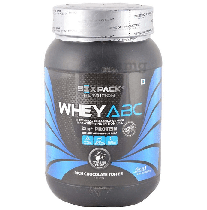 Sixpack Nutrition Whey ABC Protein Powder Rich Chocolate Toffee