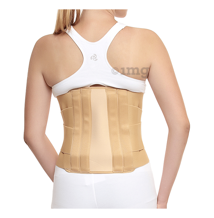 Witzion Large Beige Contoured Lumbar Sacral Back Support Belt