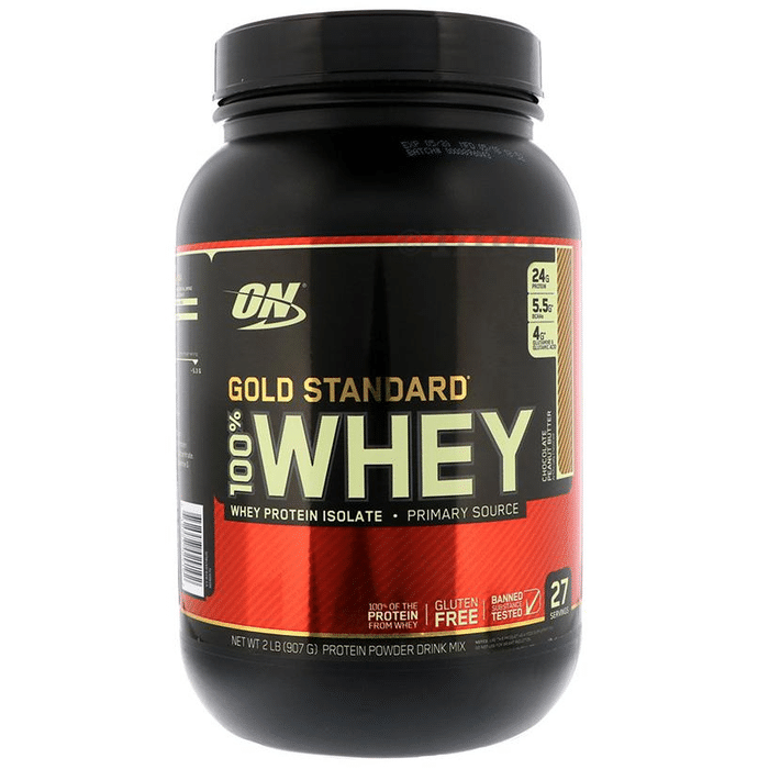 Optimum Nutrition (ON) Gold Standard 100% Whey Protein | For Muscle Recovery | No Added Sugar | Flavour Powder Chocolate Peanut Butter