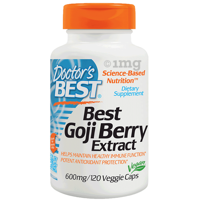Doctor's Best Goji Berry Extract 600mg Veggie Capsule | For Antioxidant Protection & Immunity