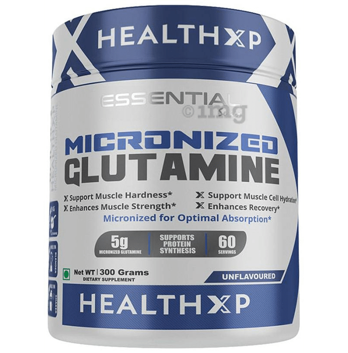 HealthXP Micronized Glutamine Unflavoured
