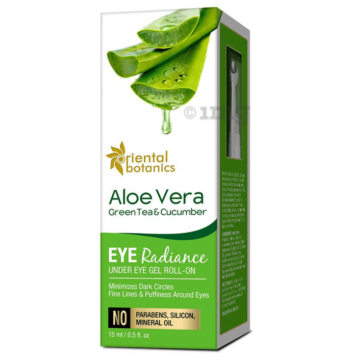 Oriental Botanics Aloe Vera, Green Tea & Cucumber Eye Radiance Under Eye Gel Roll-On