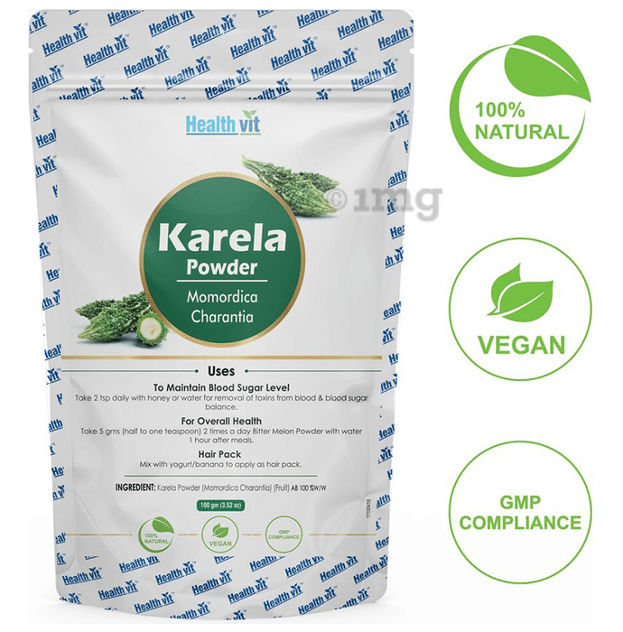 HealthVit Natural Karela (Momordicacharantia)  Powder