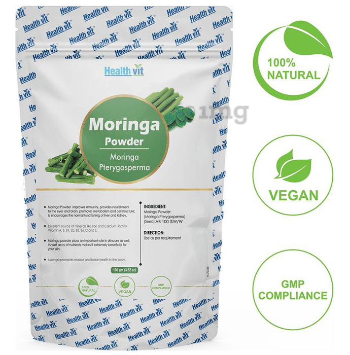 HealthVit Natural Moringa (Moringa Pterygosperma) Powder
