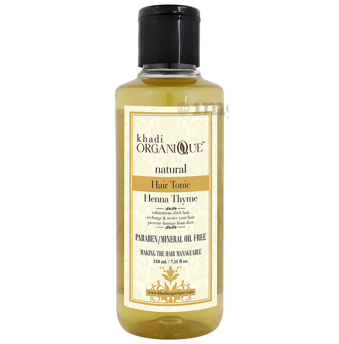 Khadi Organique Natural Hair Tonic without Mineral Henna Thyme