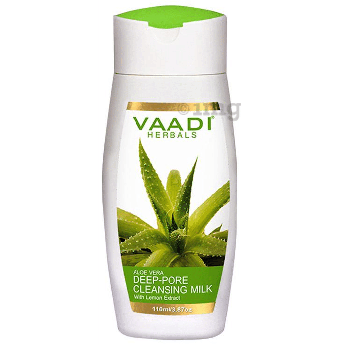 Vaadi Herbals Value Pack of Aloevera Deep Pore Cleansing Milk with Lemon Extract
