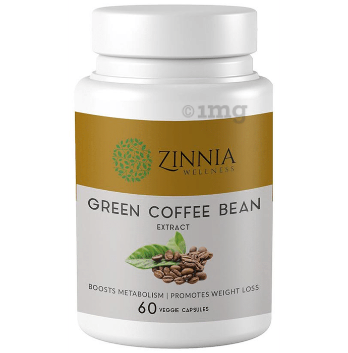 Zinnia Wellness Green Coffee Bean Extract Veggie Capsule