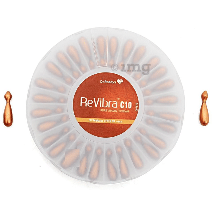 Revibra C10 Pure & Bioactive Vitamin C Cream, Reduces Melanin Production, Controls Photoaging
