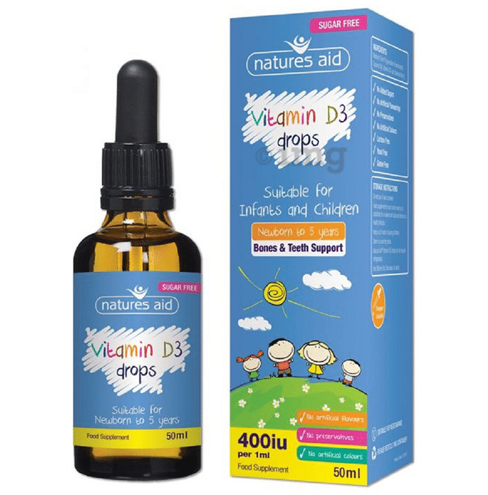 Natures Aid Vitamin D3 Mini Drops Sugar Free