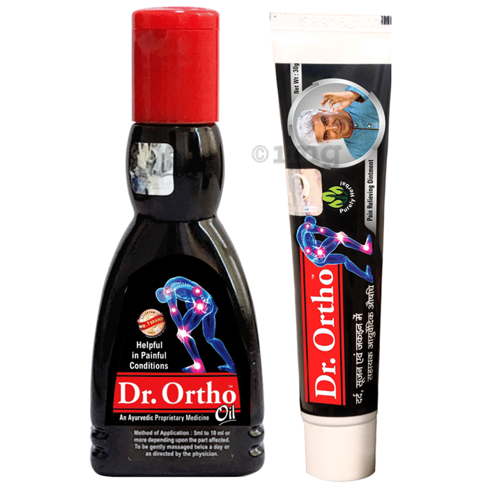 Dr Ortho Combo of Pain Relief Oil 60ml & Pain Relief Ointment 30gm