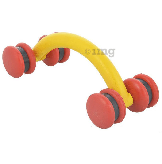 Wonder Care Curved Spine Roller with Four Magnet Soft Acupressure Therapy