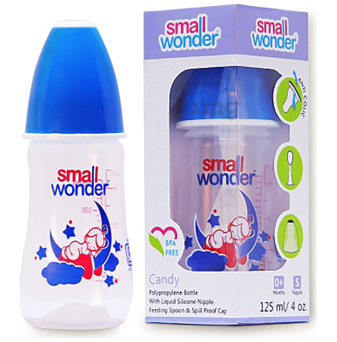 Small Wonder Candy Baby Feeding Bottle Small Blue