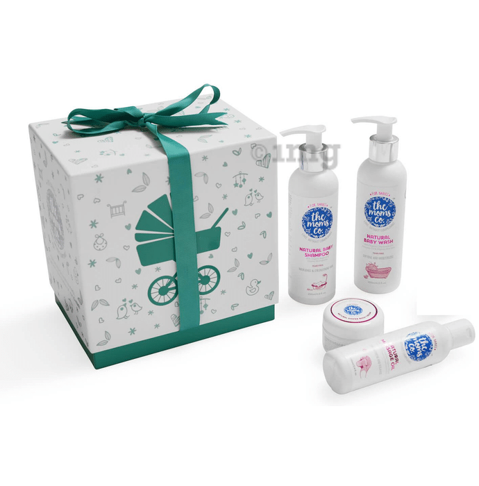 The Moms Co. Baby Essentials with Ribbon Gift Box