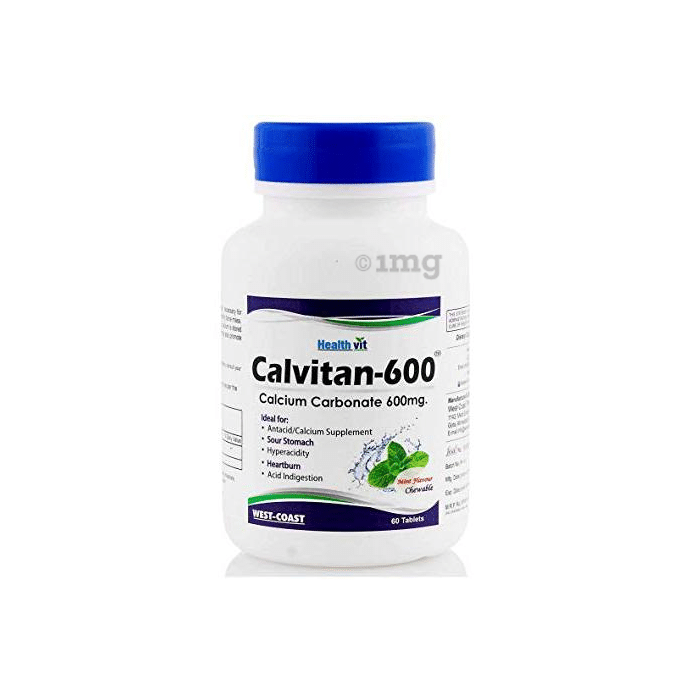 HealthVit Calvitan 600 Calcium 600mg Tablet