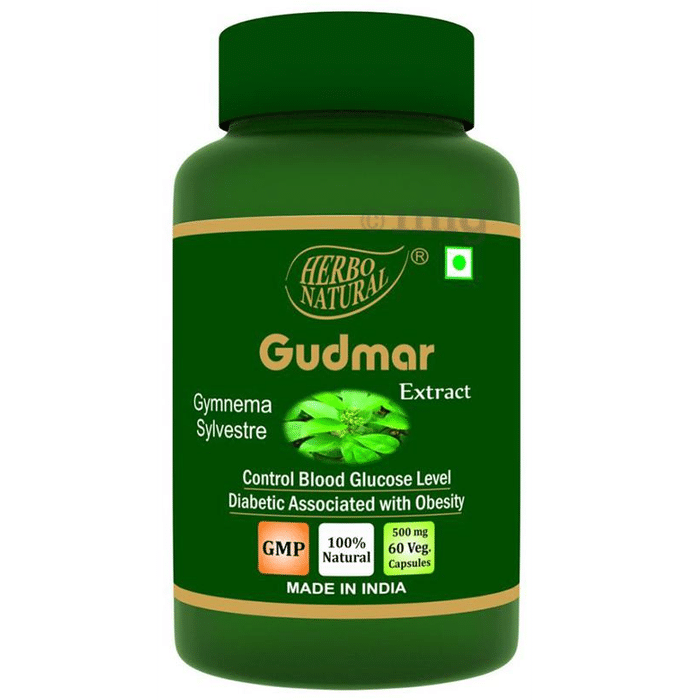 Herbo Natural Gudmar (Gymnema Sylvestre) Extract 500mg Veg Capsule