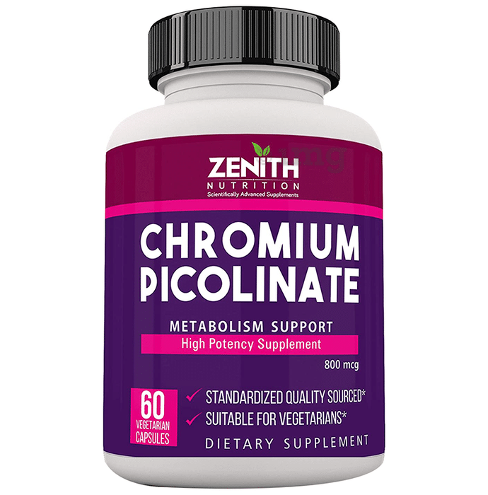Zenith Nutrition Chromium Picolinate 800mcg Capsule