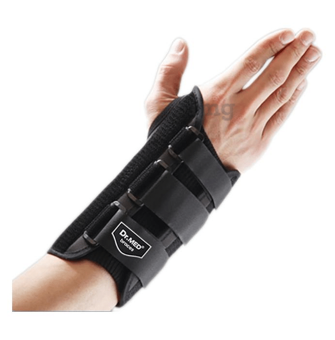 Dr MED Wrist Splint Standard DR-W021 Large Black Left