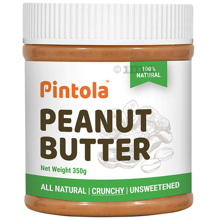 Pintola All Natural Peanut for Weight Management & Healthy Heart | Butter Crunchy Unsweetened