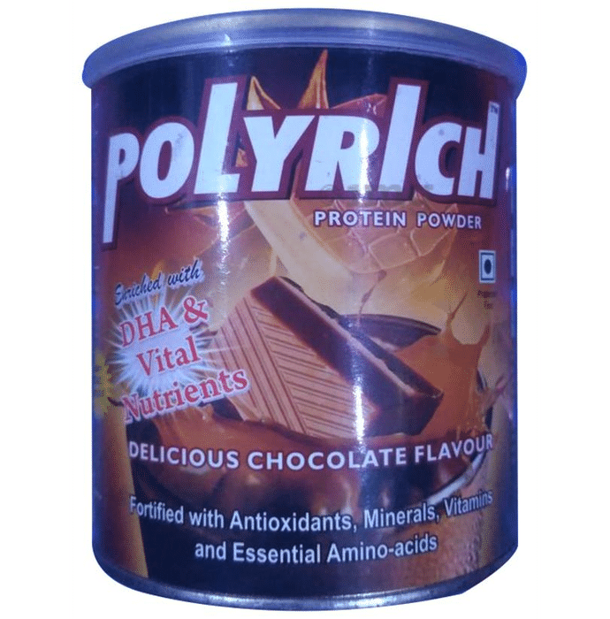 Polyrich Protein Powder with DHA, Vitamins & Minerals | Flavour Chocolate