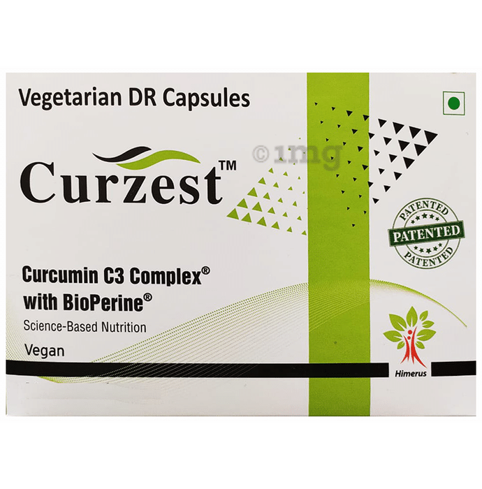 Curzest Vegetarian DR Capsule with Curcumin C3 Complex & BioPerine
