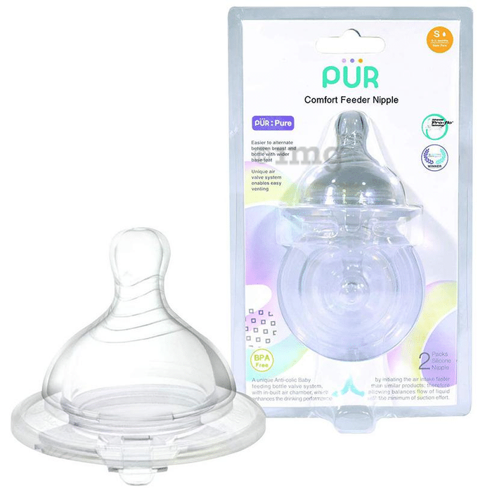 Pur Comfort Feeder Wide Neck Nipple Small