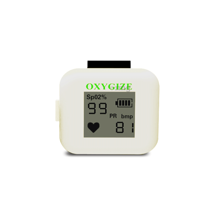 Oxygize Premium Ring Pulse Oximeter White
