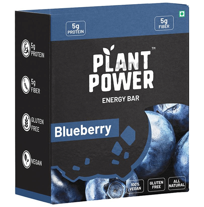 Plant Power Energy Bar (35gm Each) Blueberry