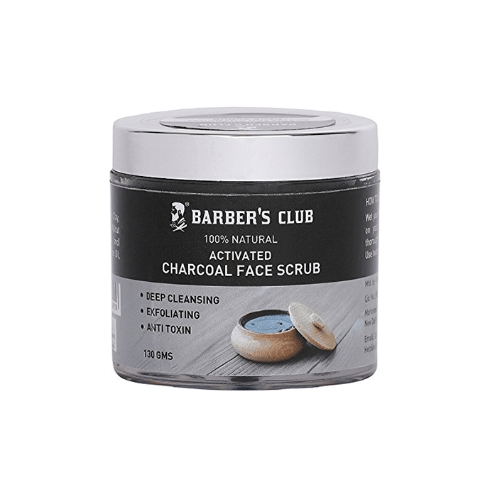 Barber's Club Activated Charcoal Face Scrub
