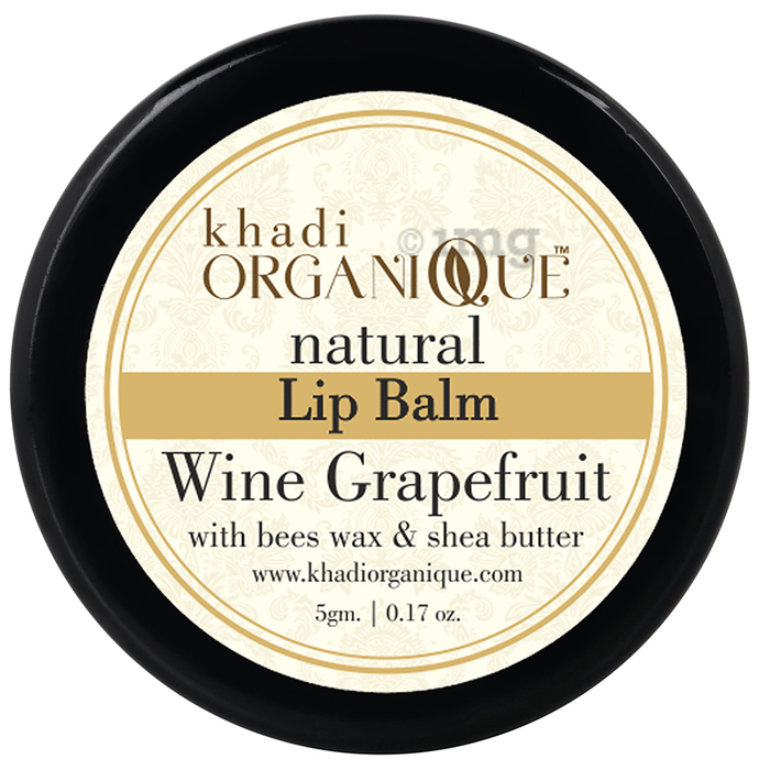 Khadi Organique Natural Lip Balm Wine Grapefruit