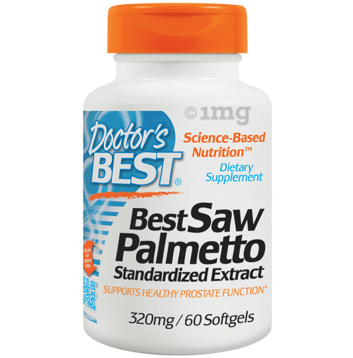 Doctor's Best Saw Palmetto 320mg Softgels | For Healthy Prostate Function