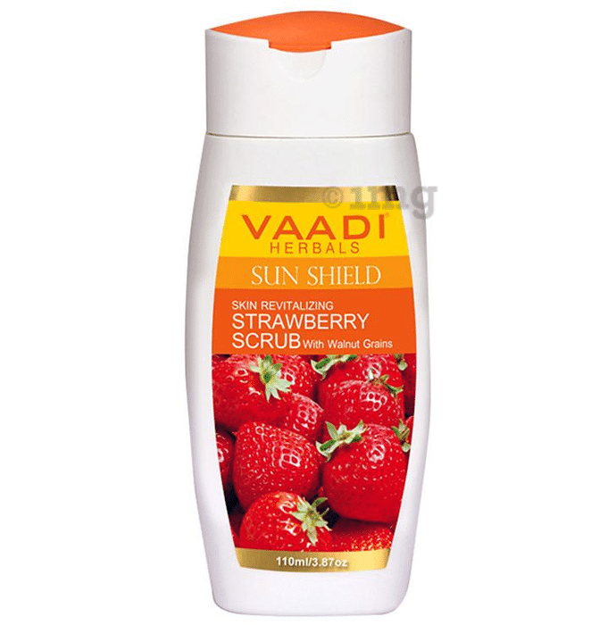 Vaadi Herbals Value Pack of Strawberry Scrub Lotion with Walnut Grains