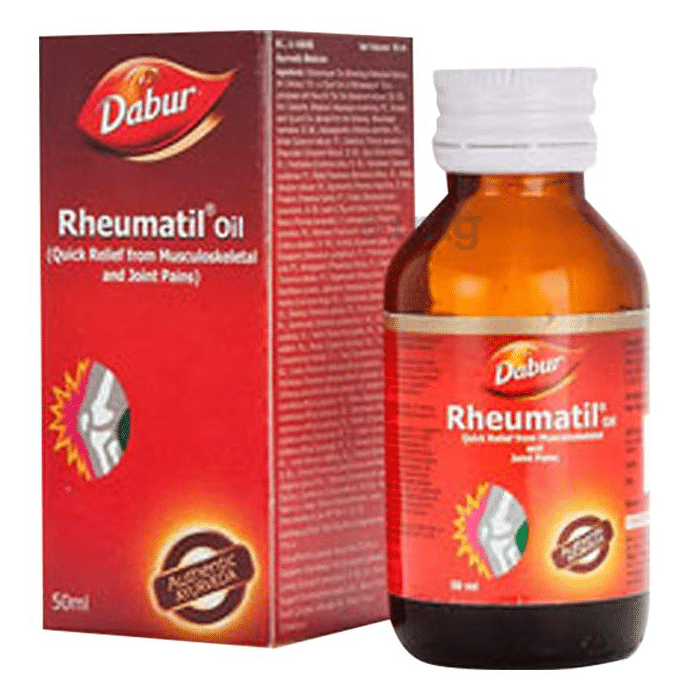 Dabur Rheumatil Oil for Joint Pain Relief | For Backache, Knee Pain & Shoulder Pain