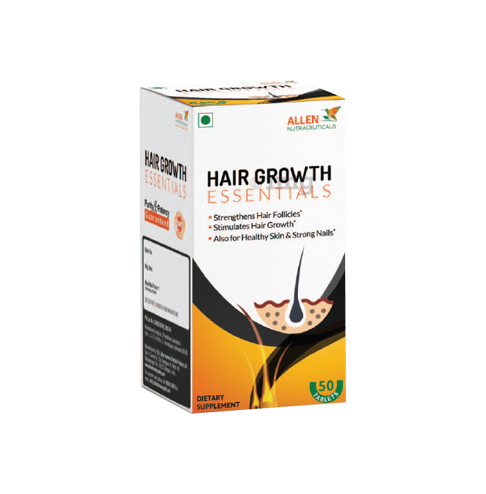 Allen Nutraceutical Hair Growth Essentials for Hair Follicles, Skin & Nails | Tablet