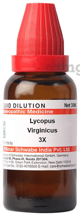 Dr Willmar Schwabe India Lycopus Virginicus Dilution 3X